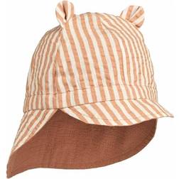 Liewood Gorm Reversible Seersucker Sun Hat - Striped Tuscany Rose/Sandy (LW14484-2086)