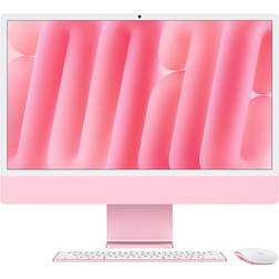 Apple iMac, 24-inch, M4 Chip, 10-core CPU, 10-core GPU, 16GB Unified Memory, 512GB SSD Storage Pink