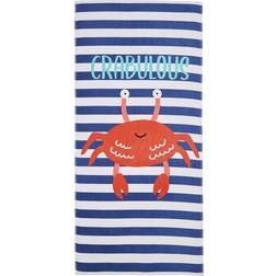 Catherine Lansfield Crabulous Bath Towel Blue (160x76cm)