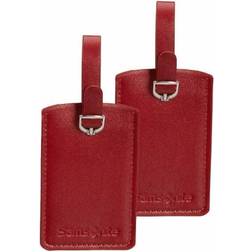 Samsonite Global Luggage Tag 2 delar - Red