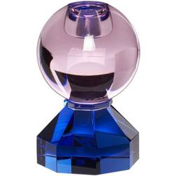 Hübsch Gem Pink/Blue Candlestick 11cm
