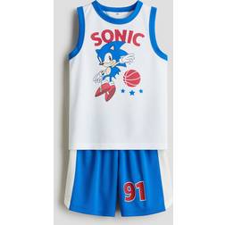 H&M 2-Delat Basketset - Vit/Sonic The Hedgehog