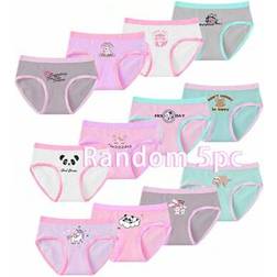 Shein Girls Cute Panda Unicorn Printed Colorful Panties