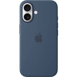 Apple Silicone Case with MagSafe for iPhone 16 Denim