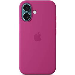 Apple Silicone Case with MagSafe for iPhone 16 Fuchsia