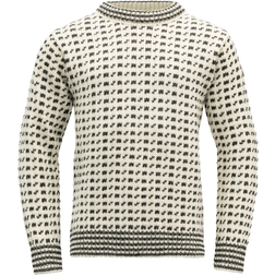 Devold Original Islender Wool Sweater - Offwhite/Anthracite