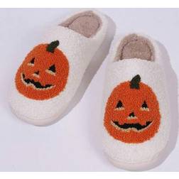 Shein Pumpkin Head Thick Plush Slippers - Autumn Winter