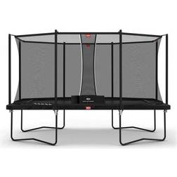 BERG Ultim Favorite Rectangular Trampoline 410cm + Safety Net Comfort Black