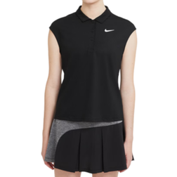 Nike Court Dri Fit Victory Tennis Polo Women's - Black/White