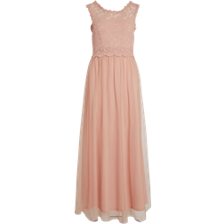 Vila Vilynnea Lace Maxi Dress - Old Pink