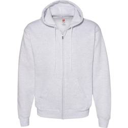 Hanes Men's EcoSmart Fleece Full-Zip Hoodie - White