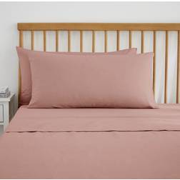 Dunelm Pure Cotton Kingsize Pillow Case Pink (90x50cm)