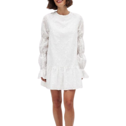 NA-KD Dress with Sleeve Details - White
