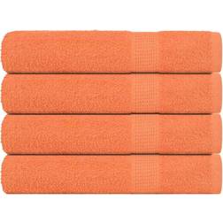 vidaXL Towels 4 pcs 100x200 cm 360 gsm Guest Towel Orange
