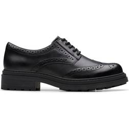 Clarks Orinoco 3 Derby Black Leather Brogues - Black