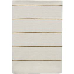 Södahl Line Dug Tablecloth Gold, White (220x140cm)