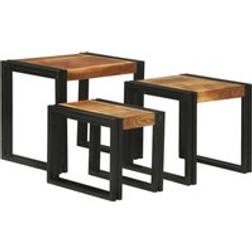 vidaXL Tables 3 pcs Solid Wood Acacia Nesting Table 3pcs