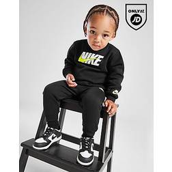 Nike Swoosh Fade Crew Tracksuit Infant - Black