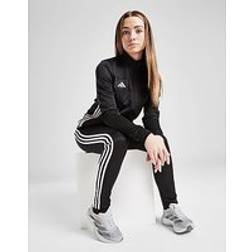adidas Poly Full Zip Tracksuit Junior - Black