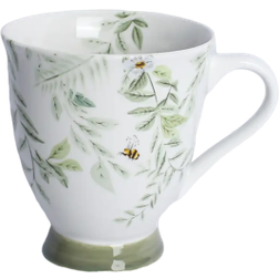 Dunelm Willow Trail Sage Porcelain Mug 40cl
