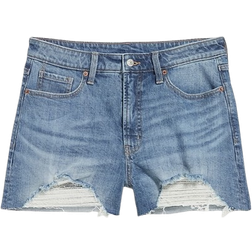 Old Navy Curvy High Waisted OG Jean Cut Off Shorts - Medium Wash
