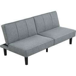 Mainstays Studio Futon Grey Sofa 66" 2 Seater