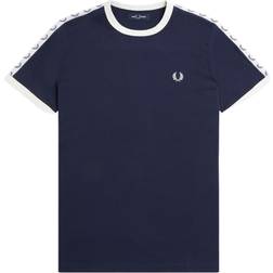 Fred Perry Taped Ringer T-Shirt - Carbon Blue