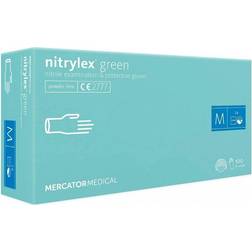 Mercator Nitrylex Powder Free Gloves 100-pack - Green