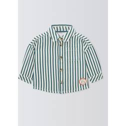 John Lewis Baby Twill Stripe Shirt - Multi