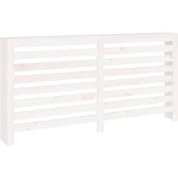 vidaXL Radiator Cover White Solid Wood Pine