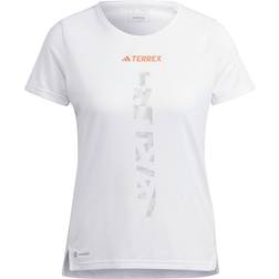 adidas Terrex Agravic Trail Running Tee - White