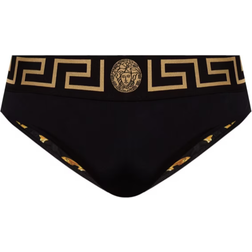 Versace Greca Border Swim Briefs - Black