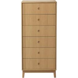FDB Møbler A87 Butler Oak Natural Lacquered Chest of Drawer 54x120cm