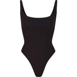 SKIMS Fits Everybody Square Neck Bodysuit - Onyx