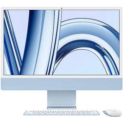 Apple iMac, 24-inch, M3 Chip, 8-Core CPU, 8-Core GPU, 8GB Unified Memory, 256GB SSD Storage Blue