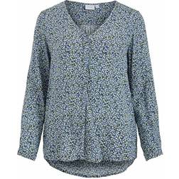 Vila Paya Button Down Shirt - Noir/Aop Alini