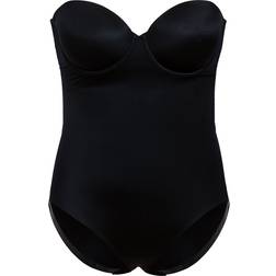 Spanx Suit Your Fancy Strapless Cupped Brief Bodysuit - Very Black
