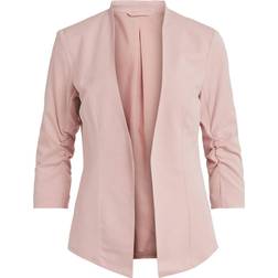 Vila 3/4 Sleeved Fitted Blazer - Rose