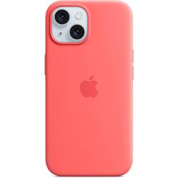 Apple Silicone Case with MagSafe for iPhone 15 Guava