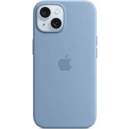 Apple Silicone Case with MagSafe for iPhone 15 Light Blue