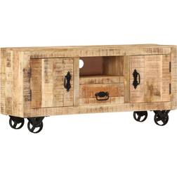 vidaXL Solid Mango Wood Natural TV-bord 110x50cm