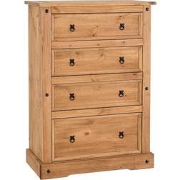 SECONIQUE Corona Brown Chest of Drawer 92x130cm