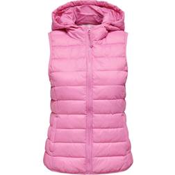 Only New Tahoe Quilted Gilet - Rose/Fuchsia Pink