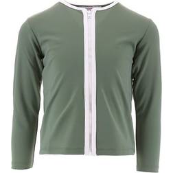 Petit Crabe Etoile Zipper Swim Shirt L/S - Army (6-AR)