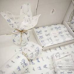 Shein Blue Romantic Bow Gift Wrapping Paper