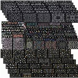 Shein 3D Y2K Nail Art Stickers Self-Adhesive - White
