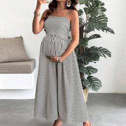 Shein Maternity Striped Cami Long Dress