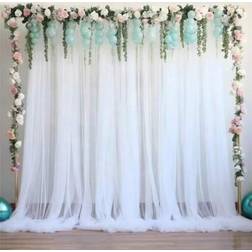Shein 1.6m 3m Tulle Backdrop Curtains