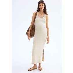 H&M Light Beige Rib-Knit Dress Size M