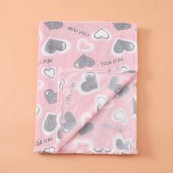Shein Newborn Baby Boys Girls Plush Blankets